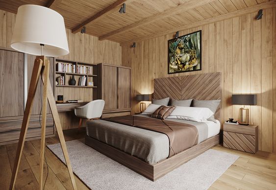 Thiết kế phòng ngủ phong cách nội thất Eco