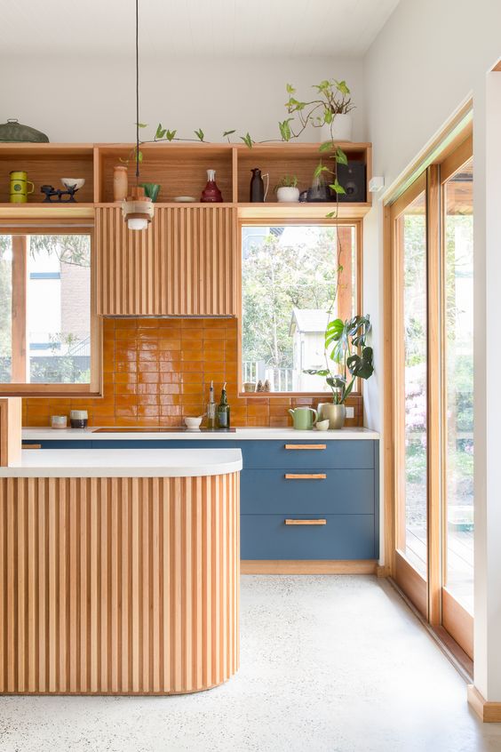 Thiết kế phòng bếp phong cách nội thất Eco