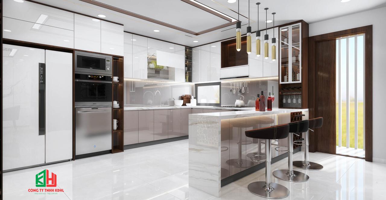 Phòng ăn của mẫu thiết kế nhà hộp 3 tầng hiện đại (4)