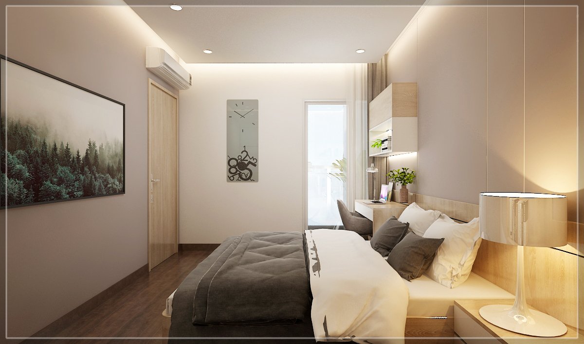Thiết kế nội thất chung cư 2 phòng ngủ - Phòng ngủ 2