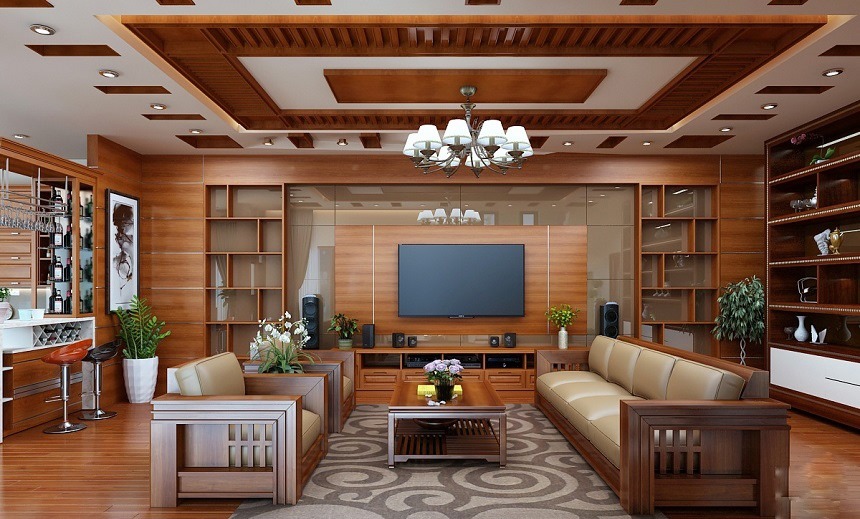 Chất liệu gỗ được sử dụng phổ biến trong thiết kế nội thất hiện nay