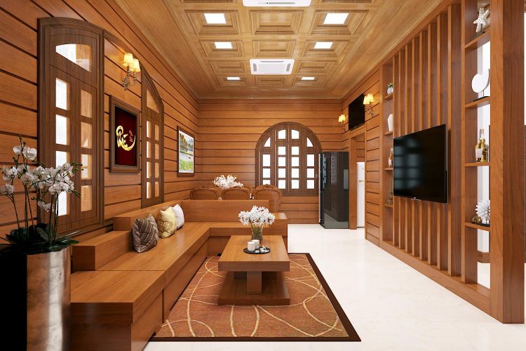 Thiết kế nội thất dùng gỗ mang lại sự sang trọng, đẳng cấp