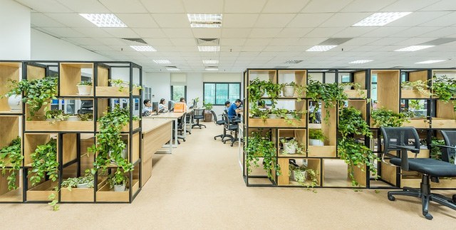 Thiết kế văn phòng tốt giúp chia nhỏ không gian để sử dụng hiệu quả