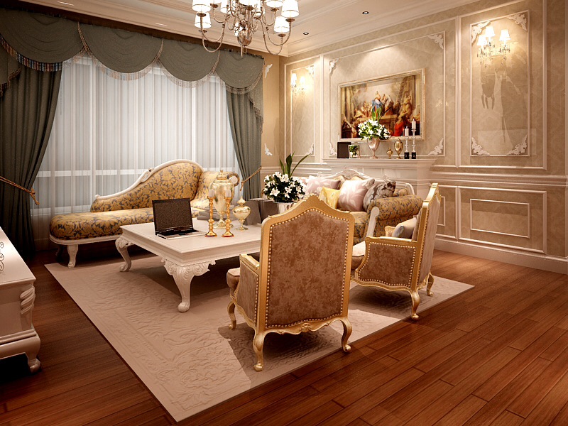 Thiết kế nội thất phòng khách cổ điển gây ấn tượng mạnh cho người nhìn