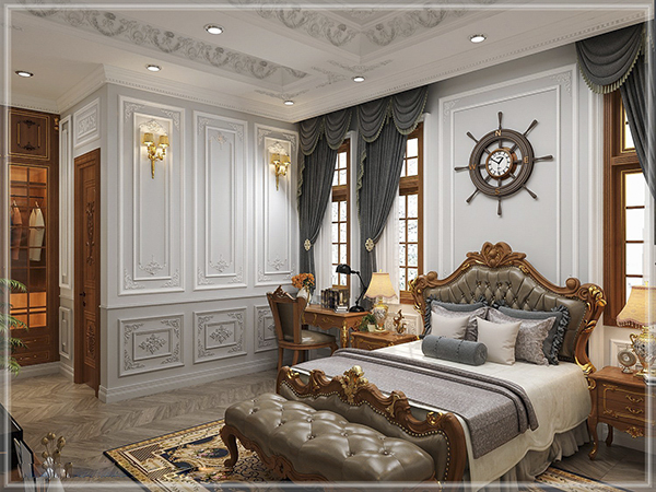 Phòng ngủ của mẫu thiết kế biệt thự đẹp (3)
