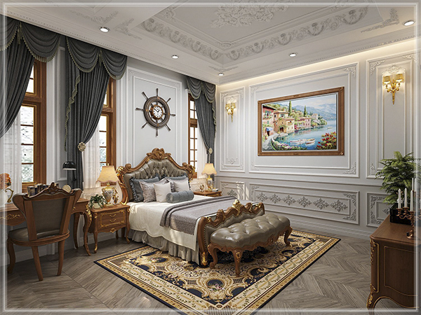 Phòng ngủ của mẫu thiết kế biệt thự đẹp (5)